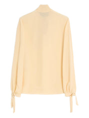 Chemisier en soie beige Valentino Top