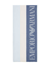 Emporio Armani Scarfs Clear Blue