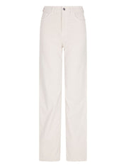 Emporio Armani Jeans Ivory — Wide‑Leg Corduroy Jeans