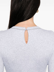 Brunello Cucinelli grey cotton crewneck sweater