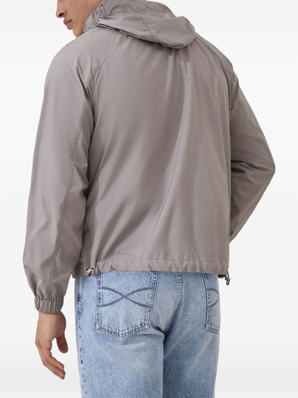 Brunello Cucinelli Coats Cazadora resistente al agua gris paloma