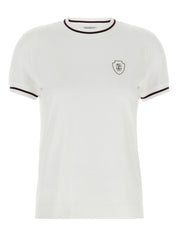 Brunello Cucinelli White Cotton T-Shirt — Women’s Polo Elegance