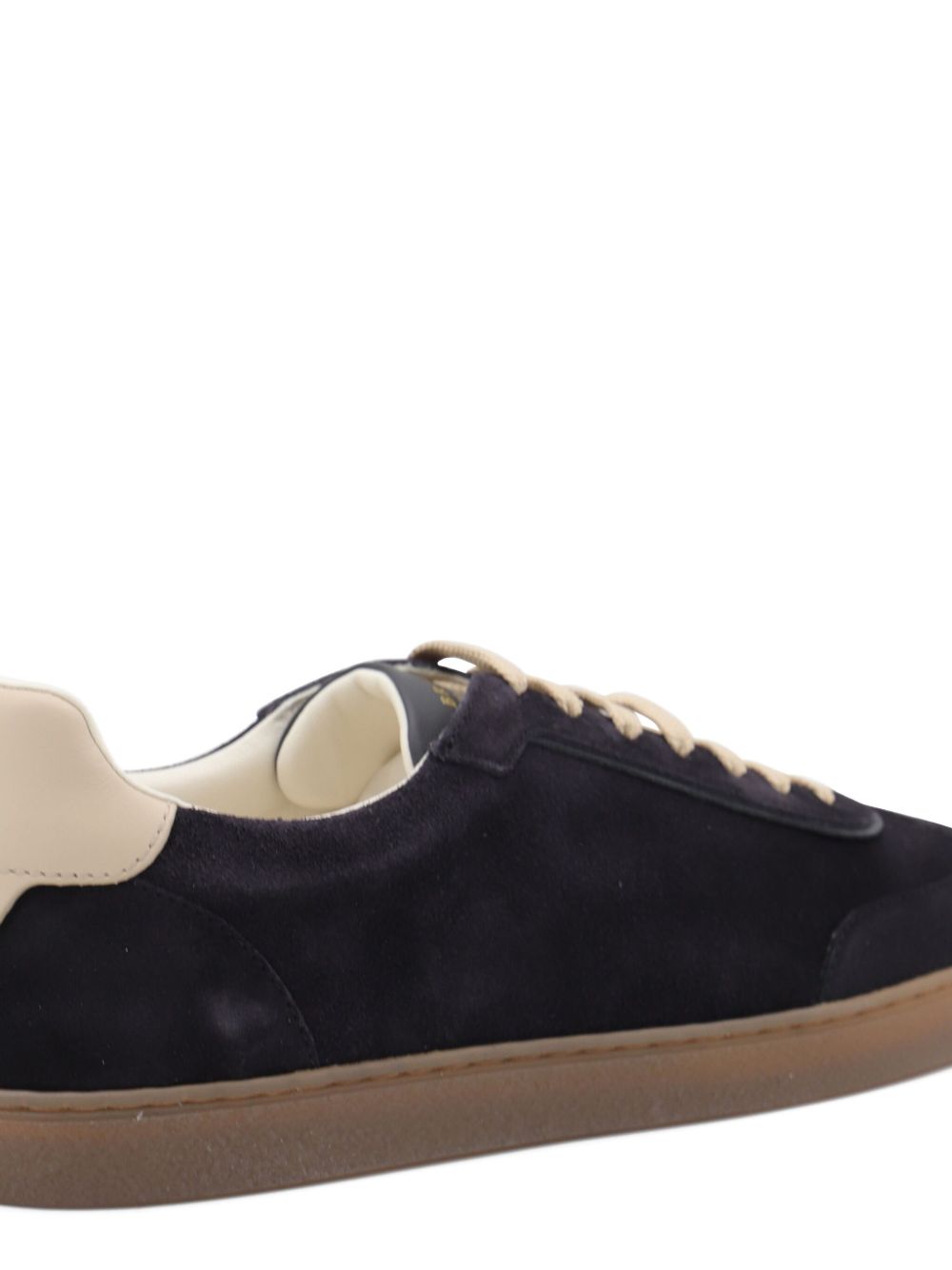Brunello Cucinelli dark blue suede sneakers