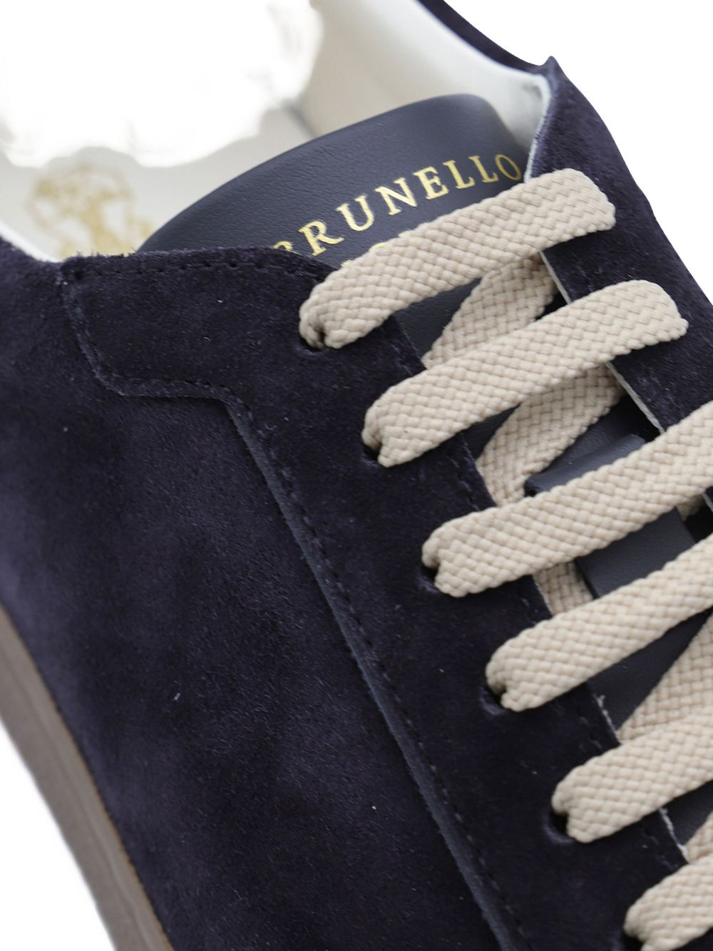 Brunello Cucinelli dark blue suede sneakers