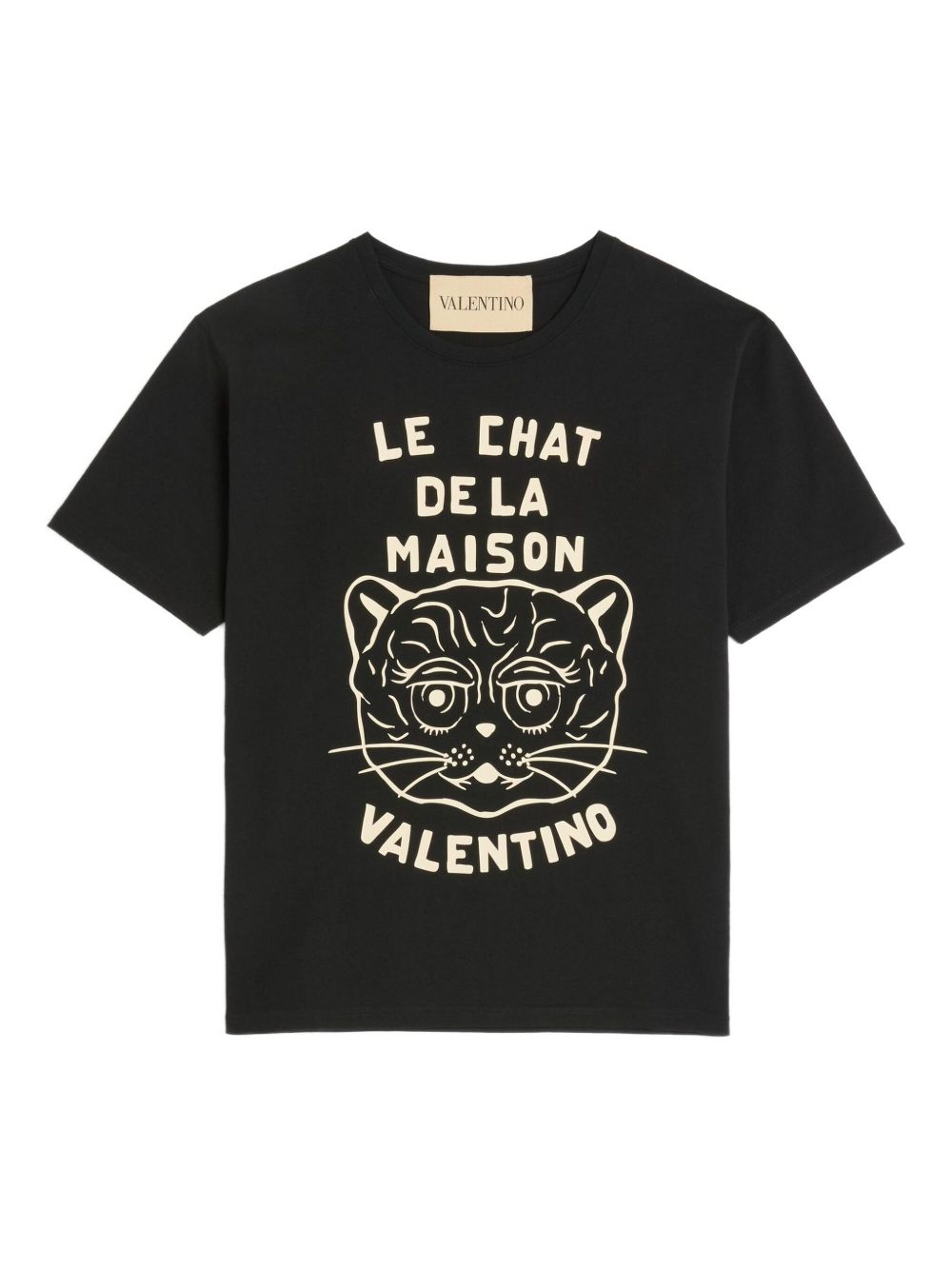 Valentino T-shirts and Polos Black cotton crew neck