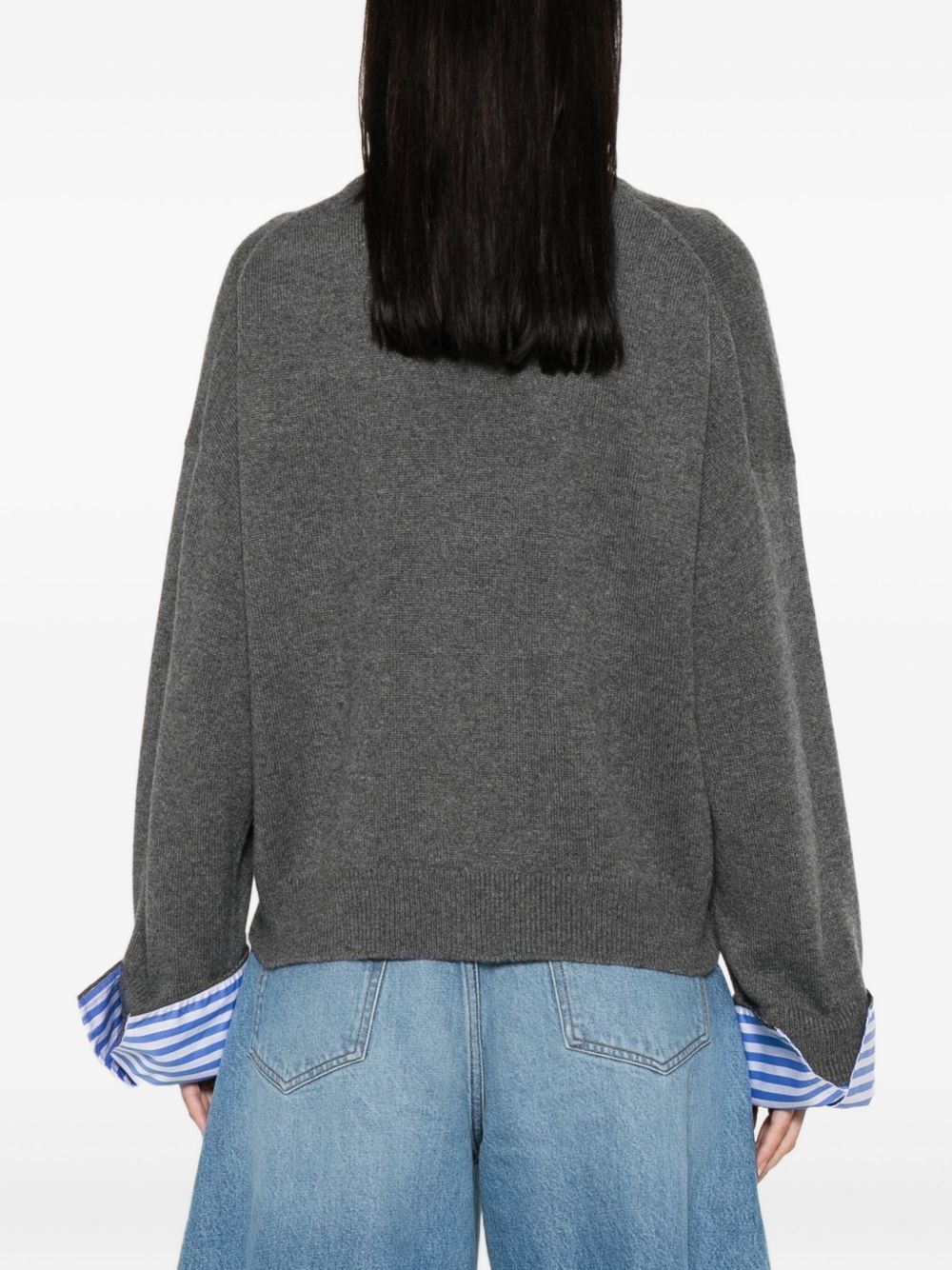 Grey Cashmere Crewneck — Brunello Cucinelli Sweater