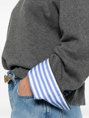 Grey Cashmere Crewneck — Brunello Cucinelli Sweater