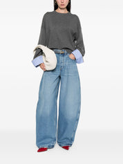 Grey Cashmere Crewneck — Brunello Cucinelli Sweater