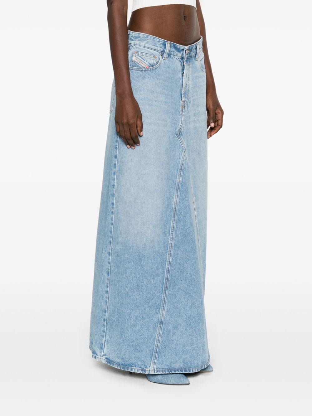 Diesel Skirts Clear Blue denim long skirt