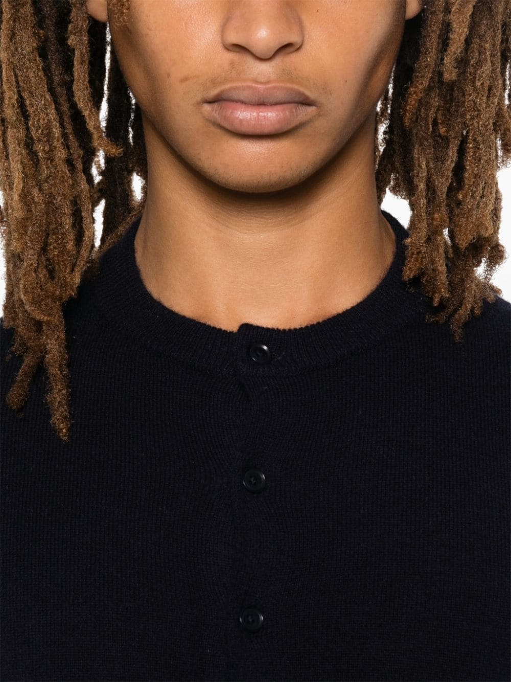 Blue Cashmere Cardigan — Extreme Cashmere Sweater