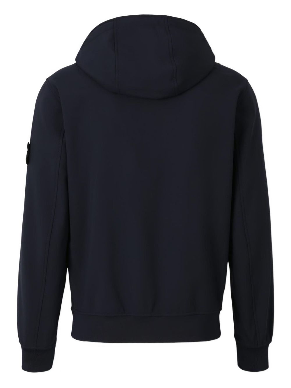 Stone Island Coats Blue cotton zipped hoodie