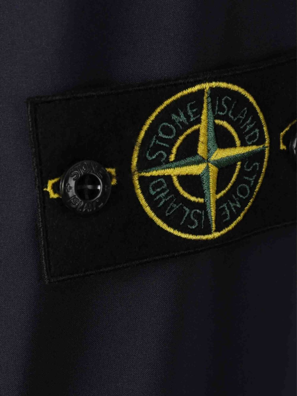 Stone Island Coats Blue cotton zipped hoodie