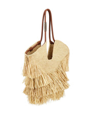 Sacs Zimmermann. Sac cabas en raphia beige