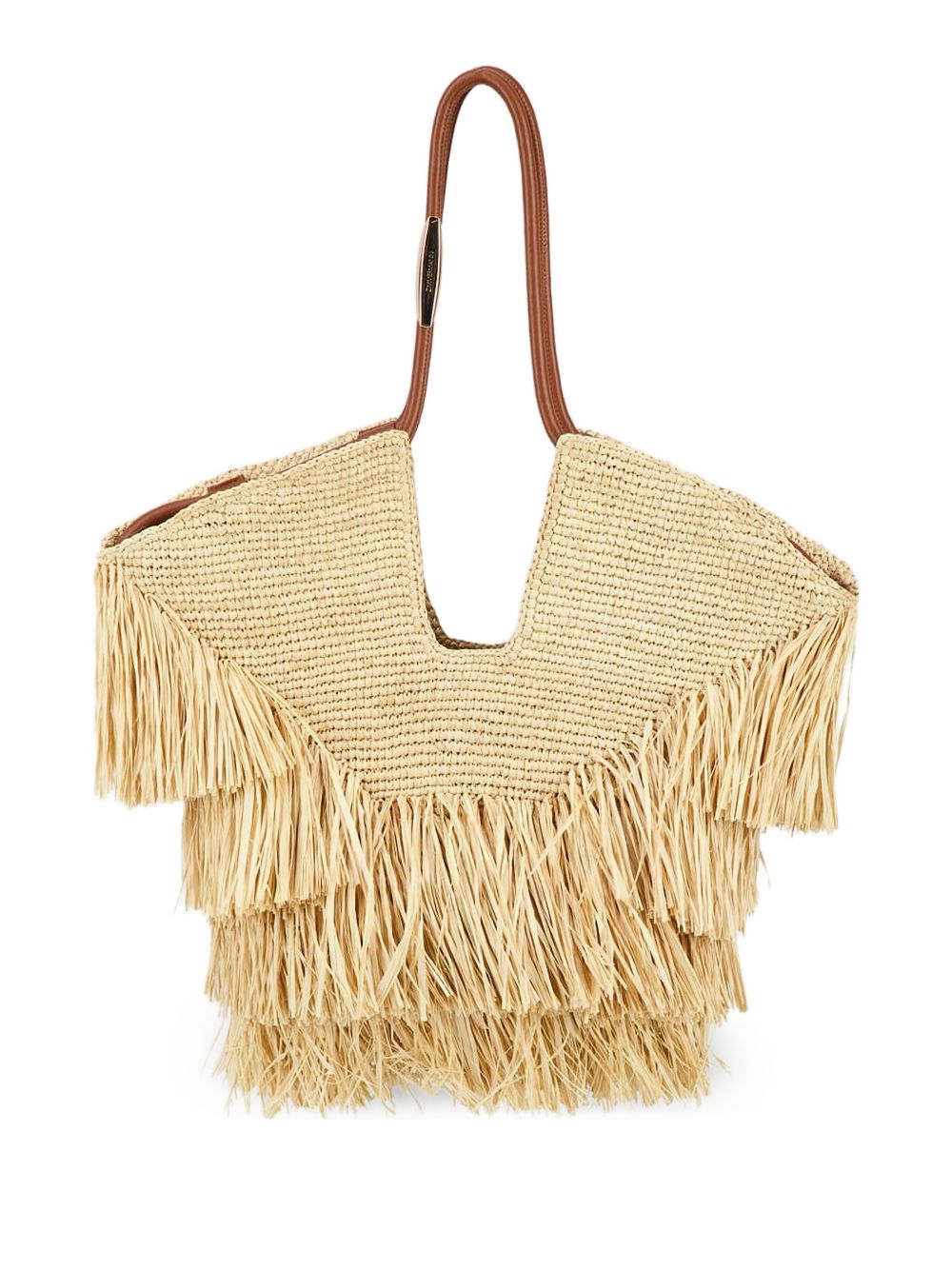 Sacs Zimmermann. Sac cabas en raphia beige