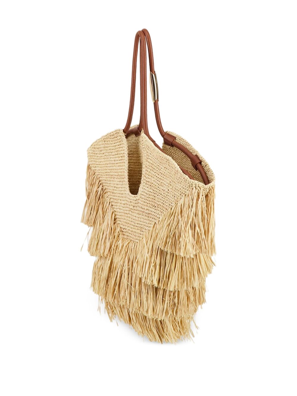 Sacs Zimmermann. Sac cabas en raphia beige