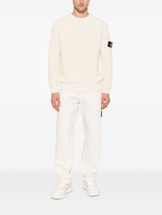 Stone Island Sweaters Ivory cotton crewneck