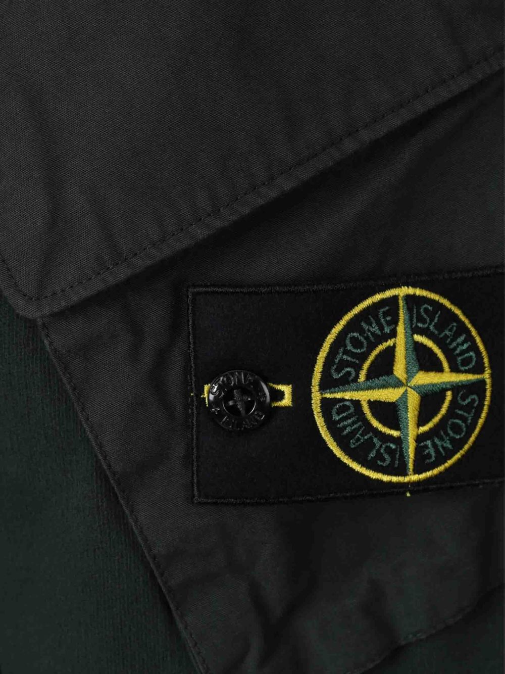 Stone Island cotton crewneck sweater — dark green