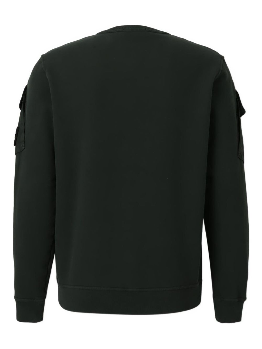 Stone Island cotton crewneck sweater — dark green