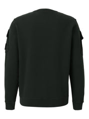 Stone Island cotton crewneck sweater — dark green