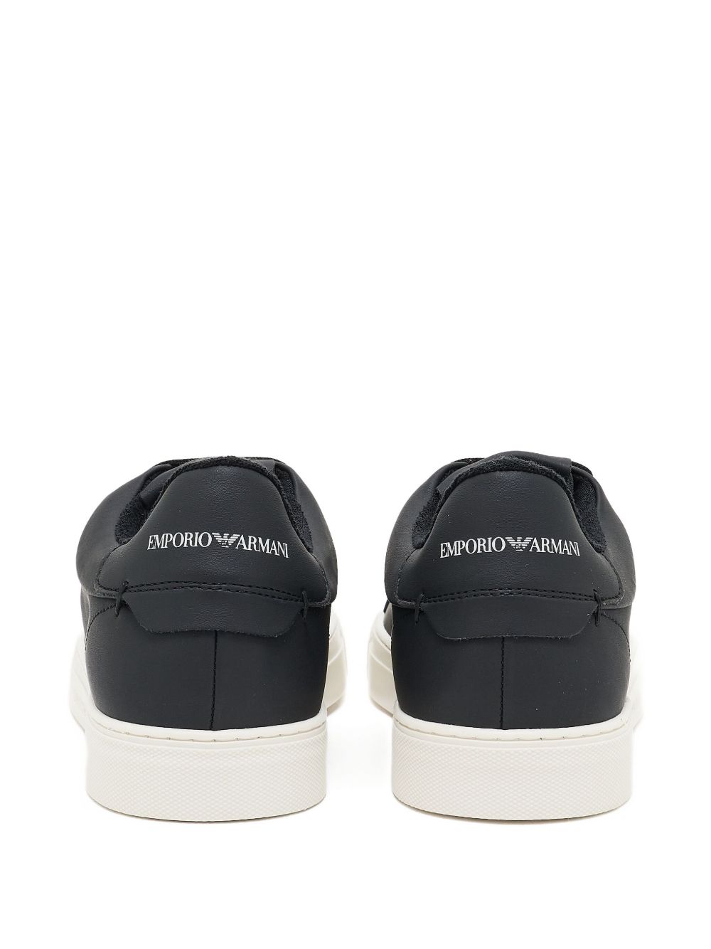 Emporio Armani Exclusive Sneakers — Black Leather