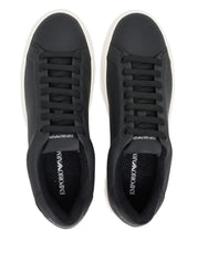 Emporio Armani Exclusive Sneakers — Black Leather