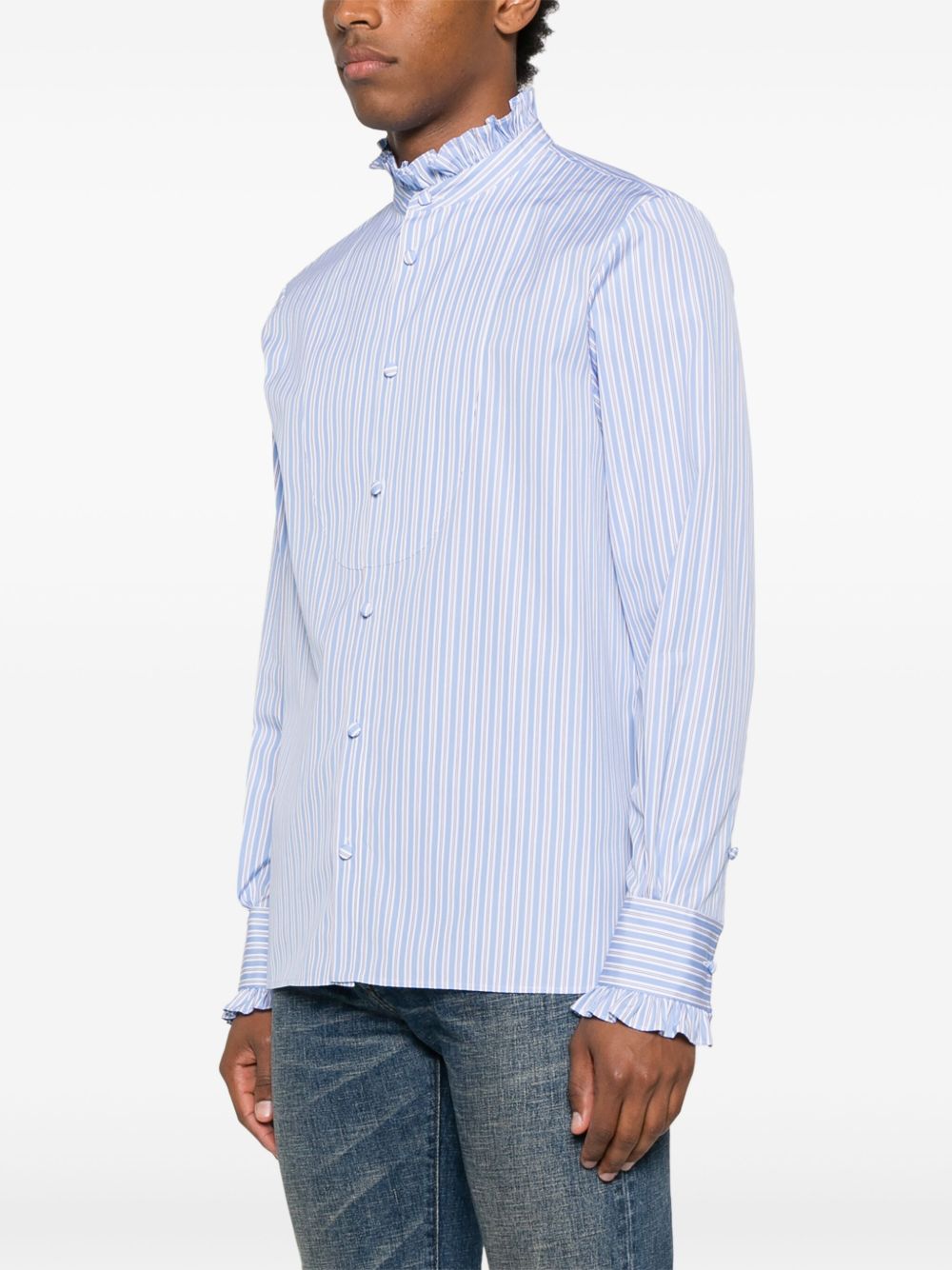 Valentino Shirts Clear Blue cotton