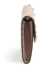 Bolsos Valentino Garavani. Cartera de piel en polvo con cadena.