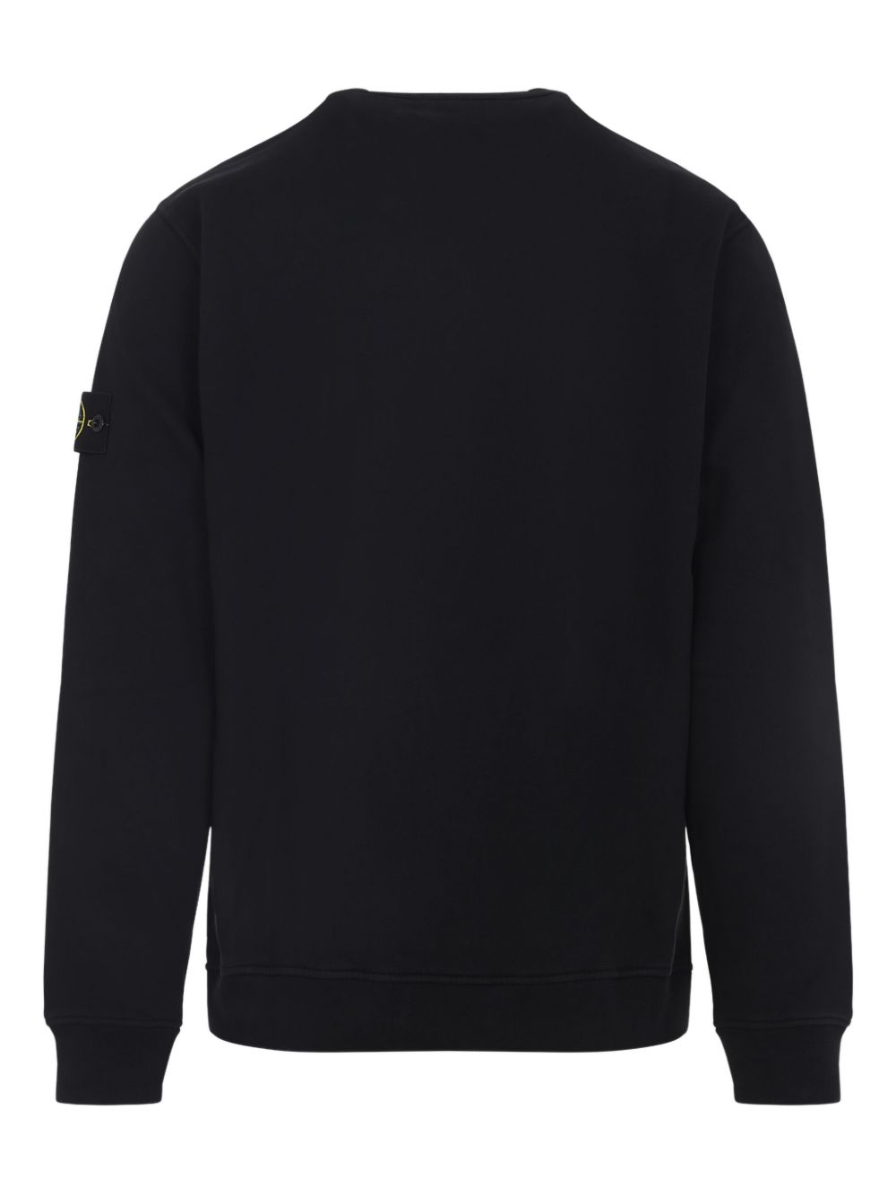 Stone Island Black Cotton Crewneck Sweater