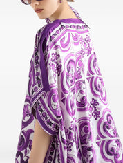 Dolce &amp; Gabbana Sea clothing Caftan en soie violet