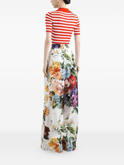 Dolce & Gabbana Red Striped Polo Shirt