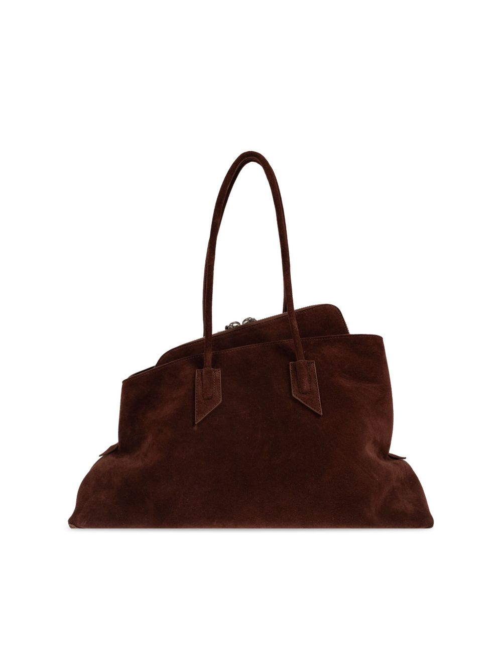 Brown leather shoulder bag — The Attico La Passeggiata