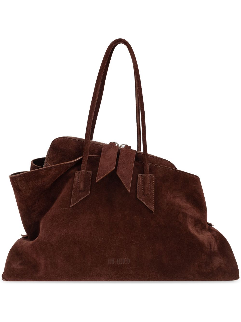 Brown leather shoulder bag — The Attico La Passeggiata
