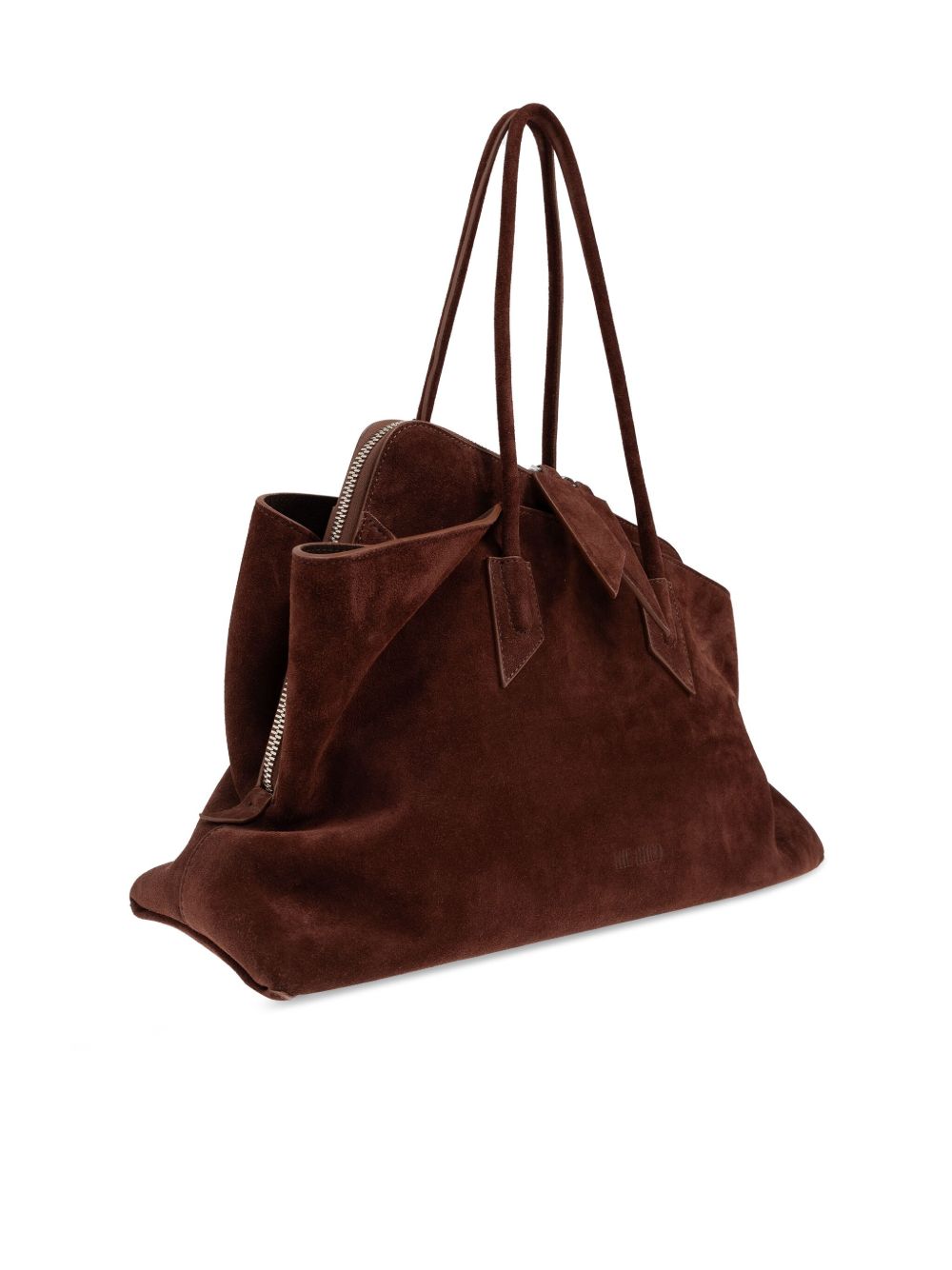 Brown leather shoulder bag — The Attico La Passeggiata