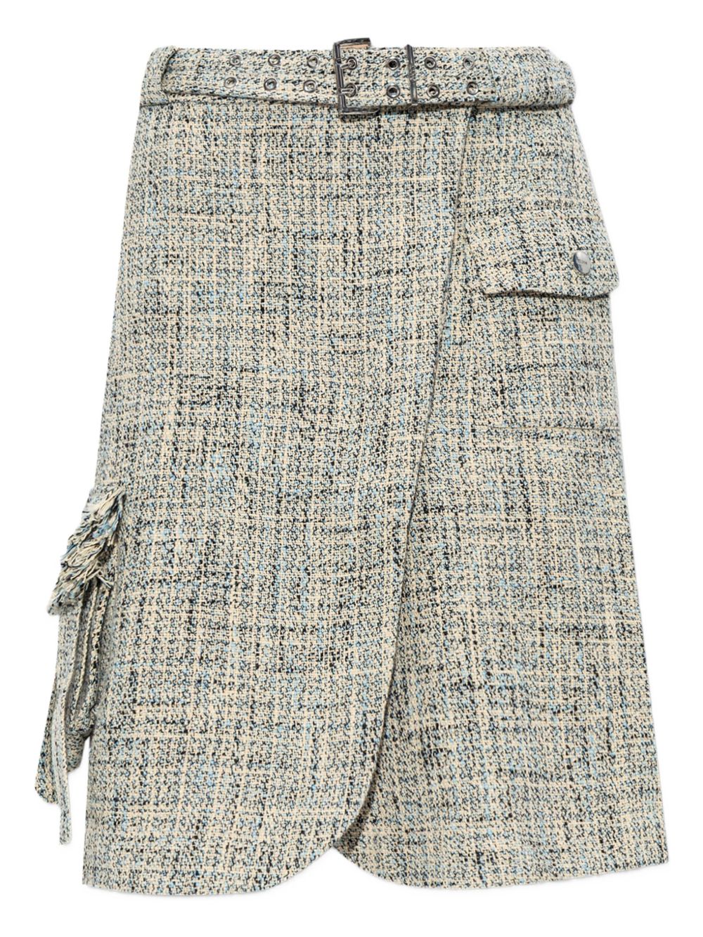 Jupes Ganni Midi en tweed beige