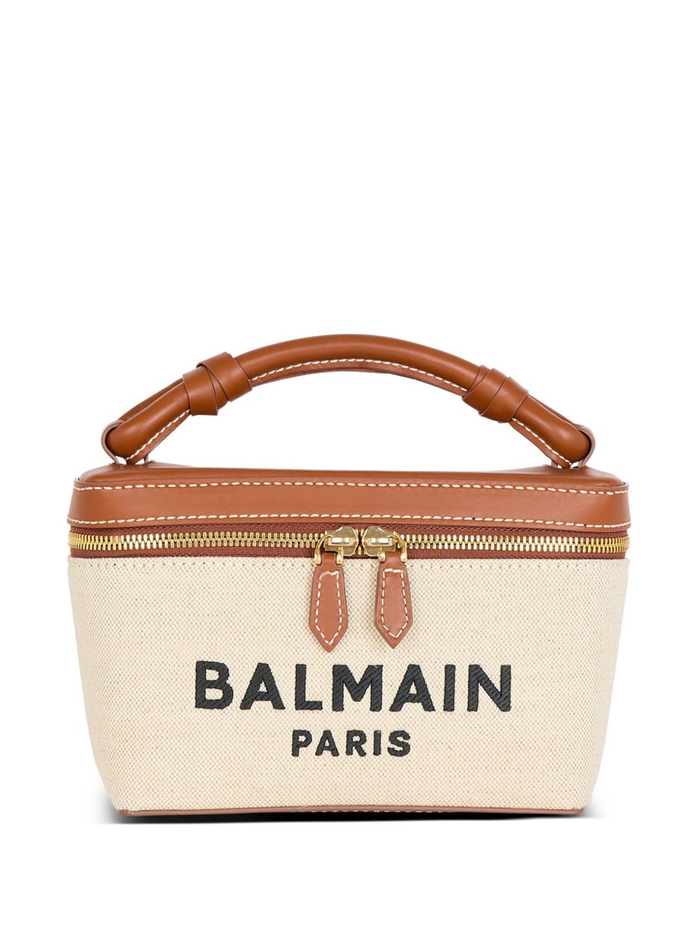 Balmain Bags.. Leather Brown vanity case