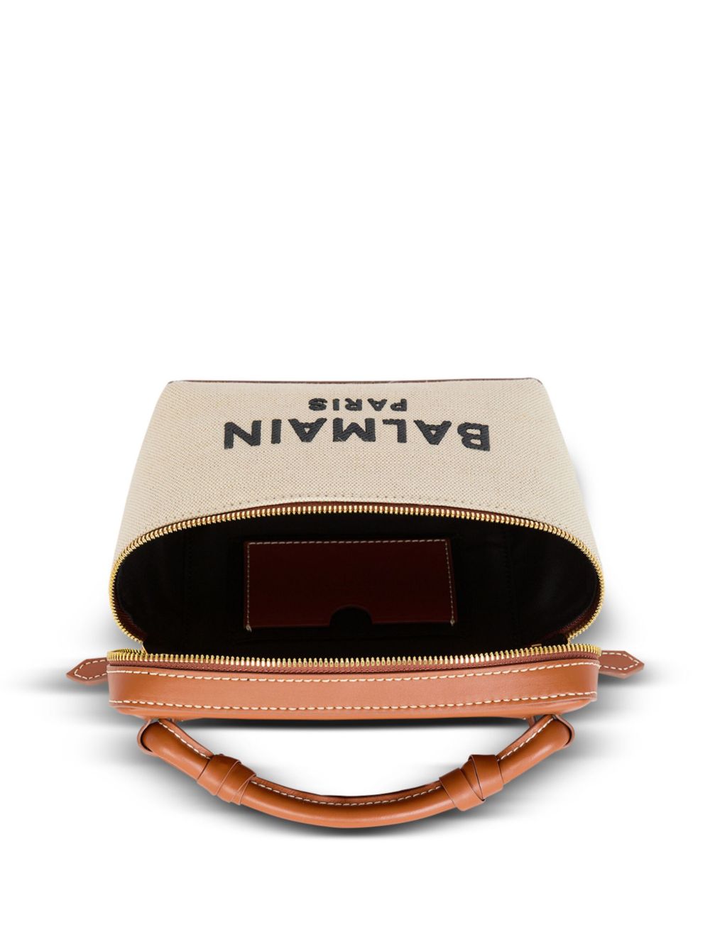 Balmain Bags.. Leather Brown vanity case