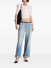 Balmain Sweaters Pink tweed cardigan