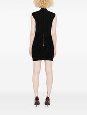 Jupes Balmain Mini-jupe en tweed noir