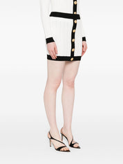 Balmain Skirts White knitted mini