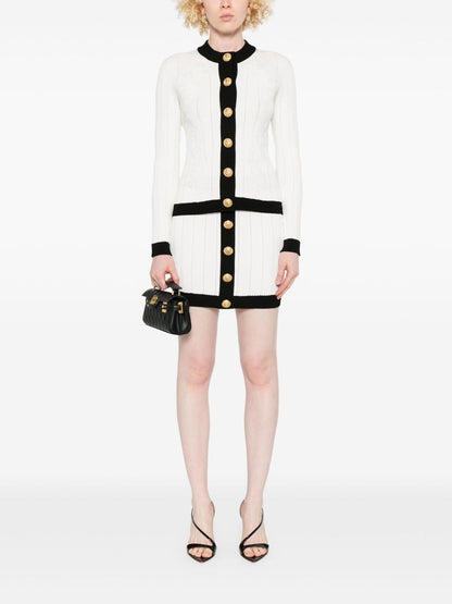 Jupes Balmain Mini en maille blanche