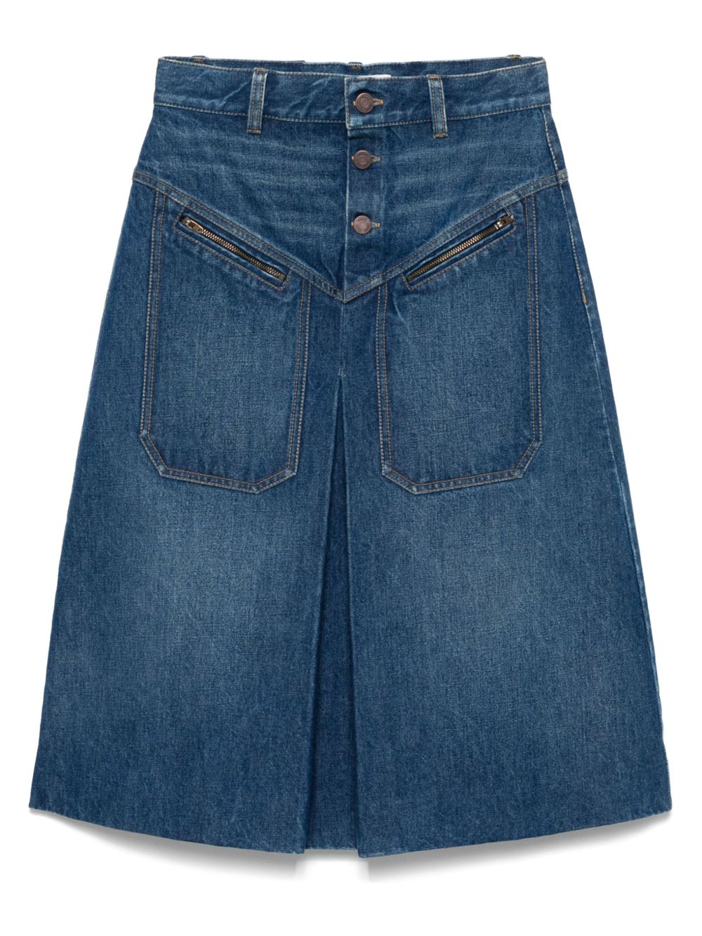 Chloé Chloè Skirts Blue denim midi skirt