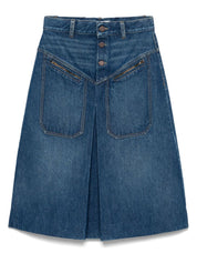 Chloé Chloè Skirts Blue denim midi skirt