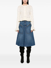 Chloé Chloè Skirts Blue denim midi skirt