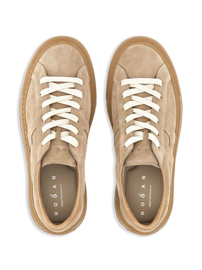 HOGAN PRE Beige Sneakers — Refined Comfort for Men