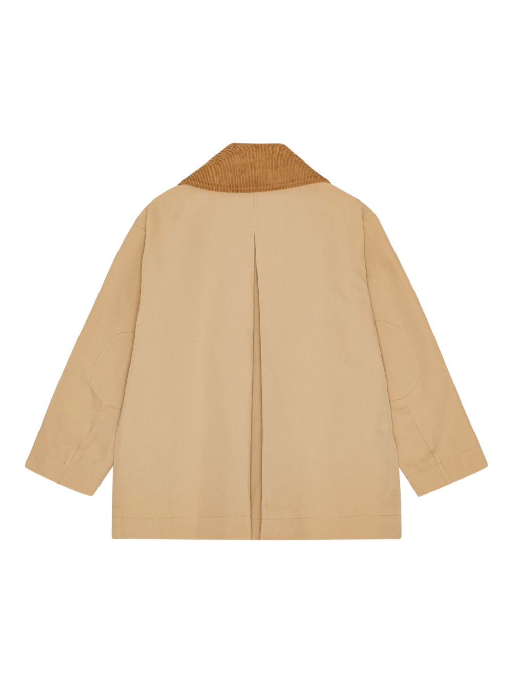 Ganni Jackets Beige twill midi