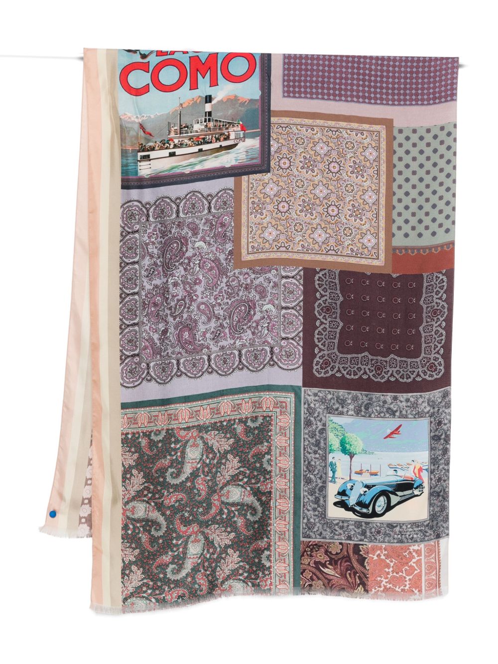 Pierre Louis Mascia Scarfs Lilac silk