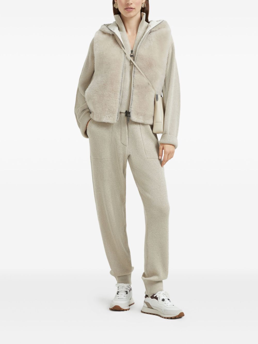 Brunello Cucinelli Trousers in Beige Cashmere