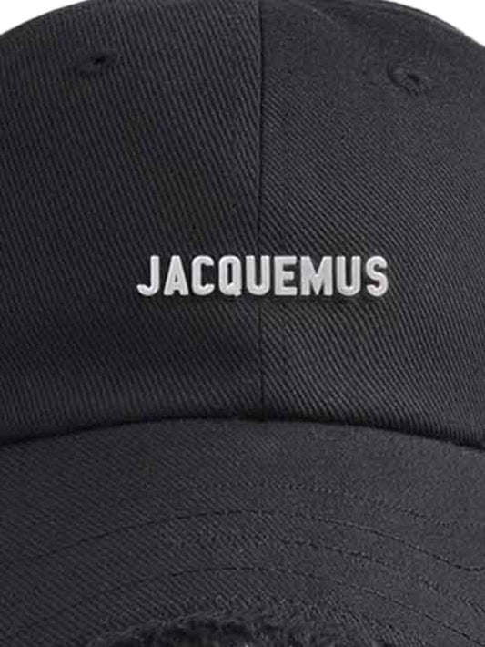JACQUEMUS La Casquette Artichaut cap — Black adjustable cap