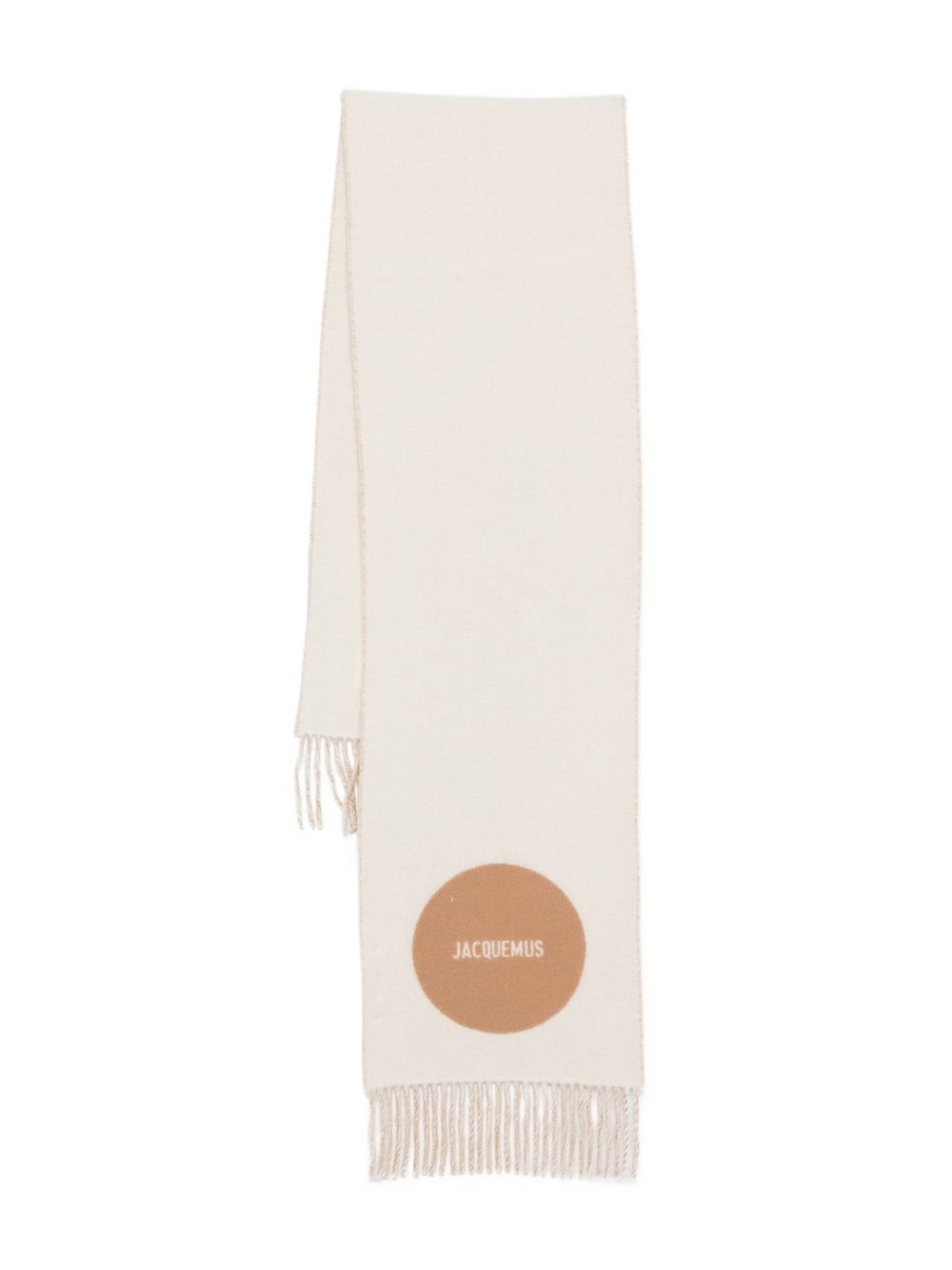 JACQUEMUS L'Echarpe Jacquemus scarf in light beige