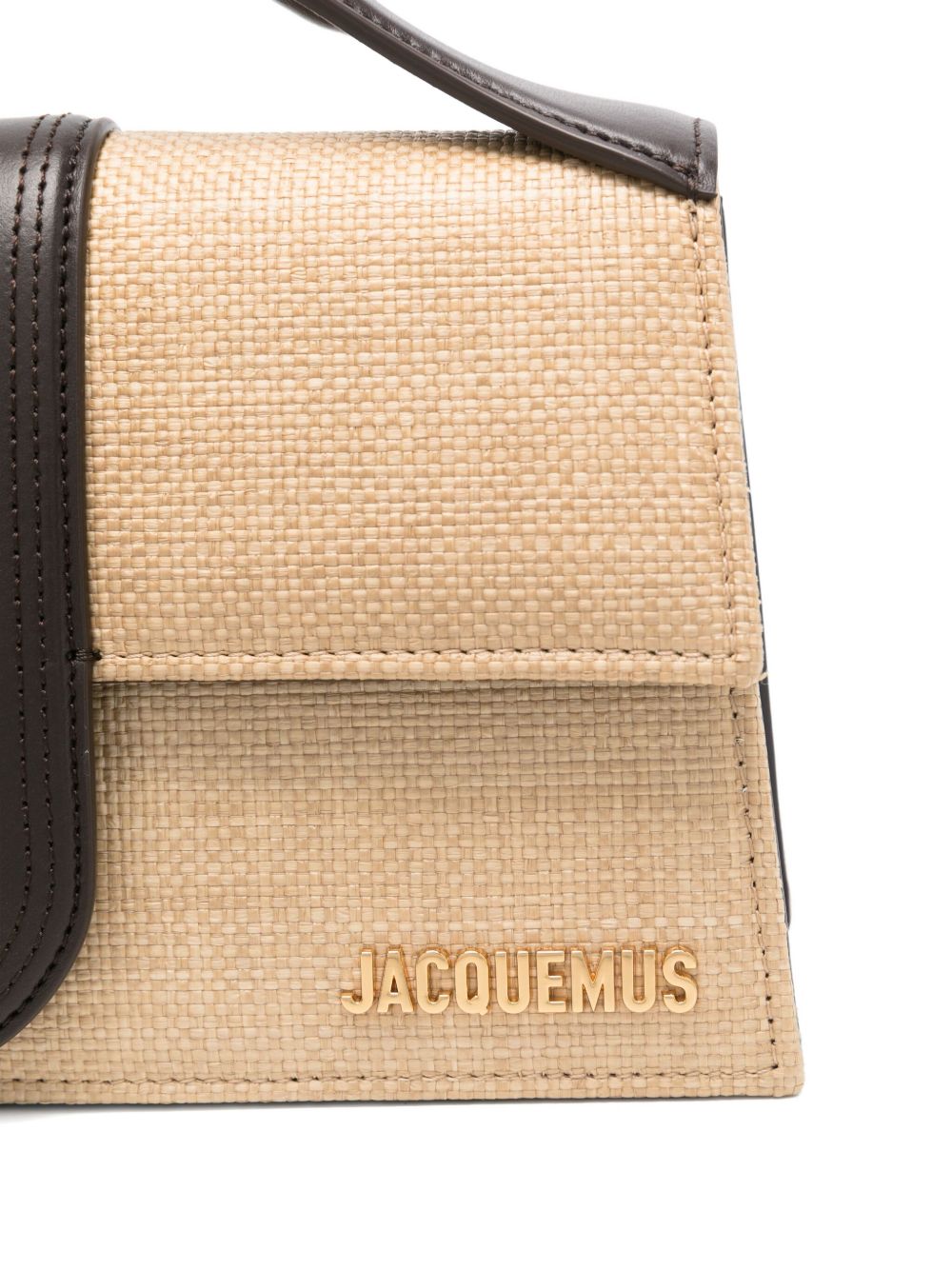 Sacs JACQUEMUS. Sac à main beige Le Grand Bambino